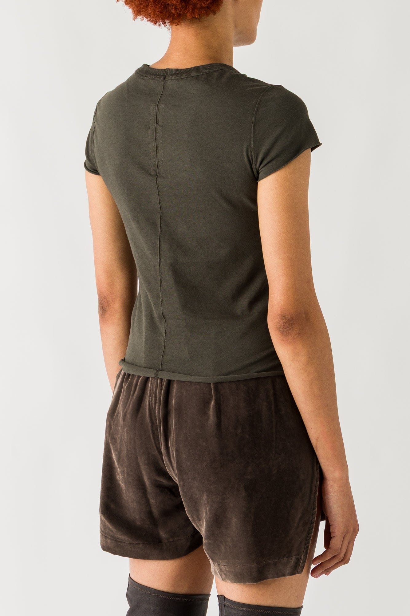 Rick Owens Cropped Level T in Bosco back