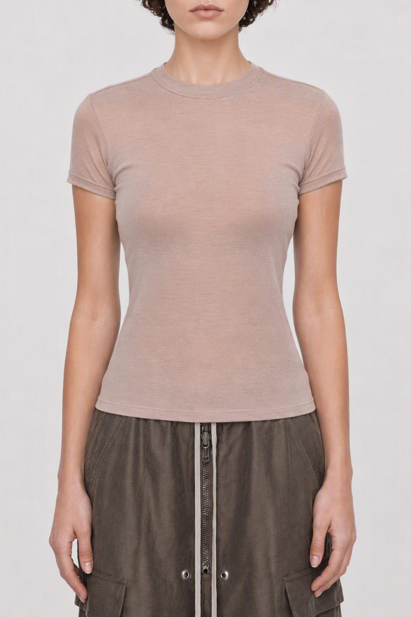 Rick Owens Cropped Level T in Rose