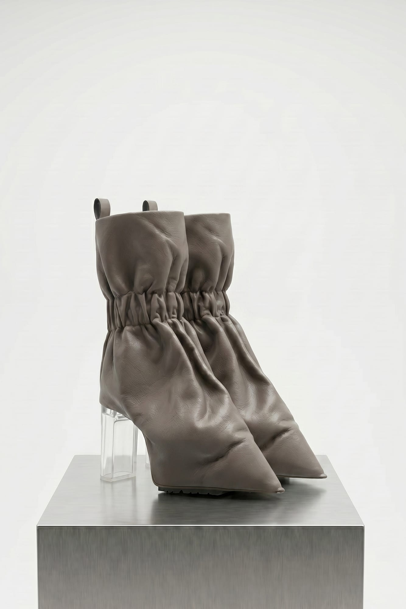 Rick Owens Cuffed Taquito Pull On Boot