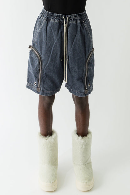 Rick Owens DRKSHDW Bauhaus Shorts in Denim