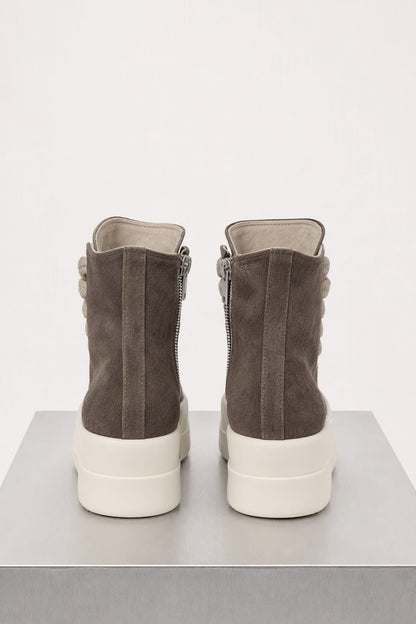Rick Owens DRKSHDW Bumper Jumbolace Sneaks in Dust/Milk/Milk back