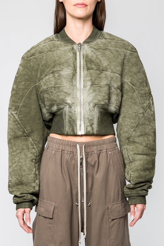 Rick Owens DRKSHDW Collage Bomber in Sage