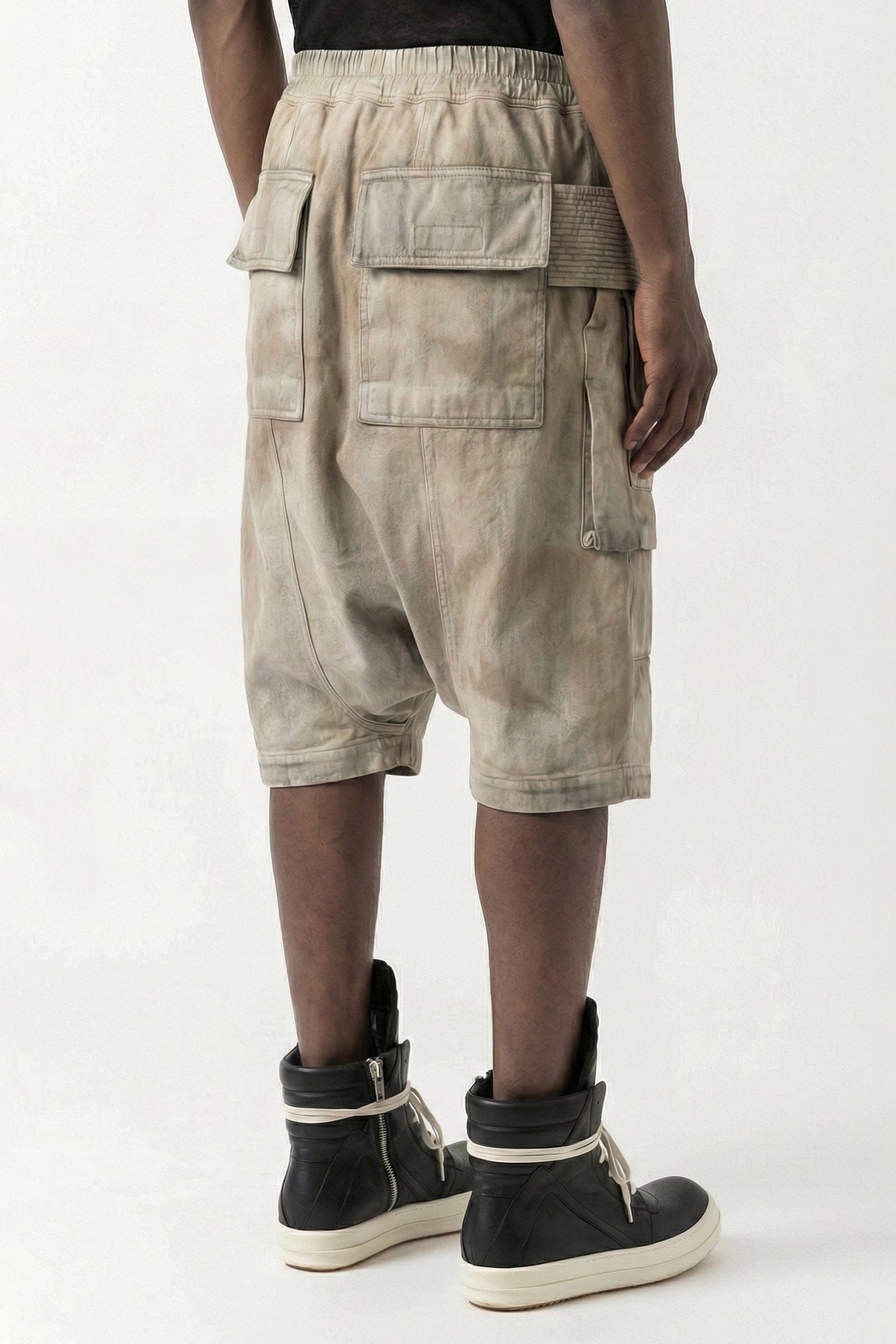 Rick Owens DRKSHDW Creatch Cargo Pods in Dust back