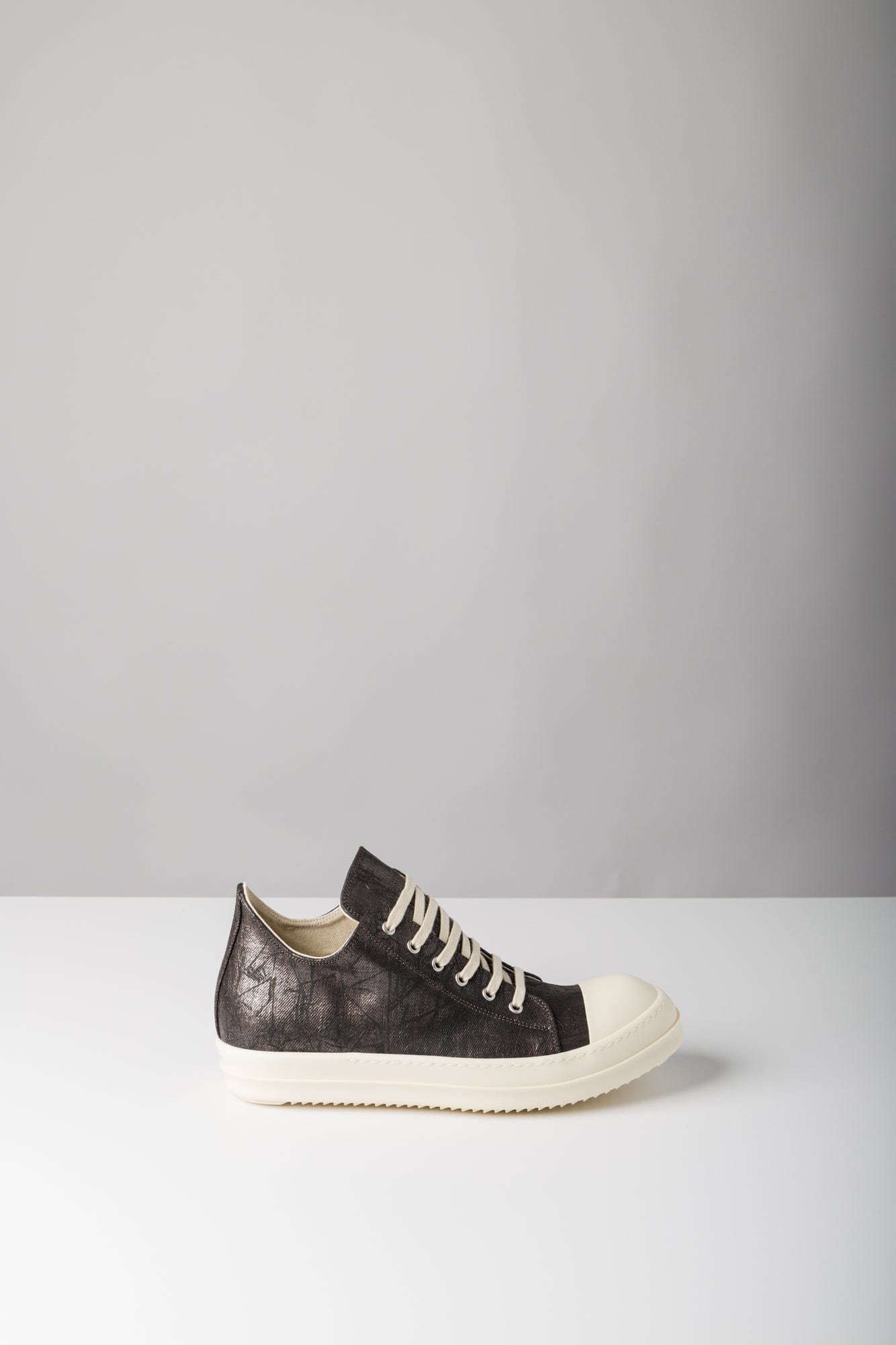 Rick Owens DRKSHDW W Denim Low Sneaks in Bronze