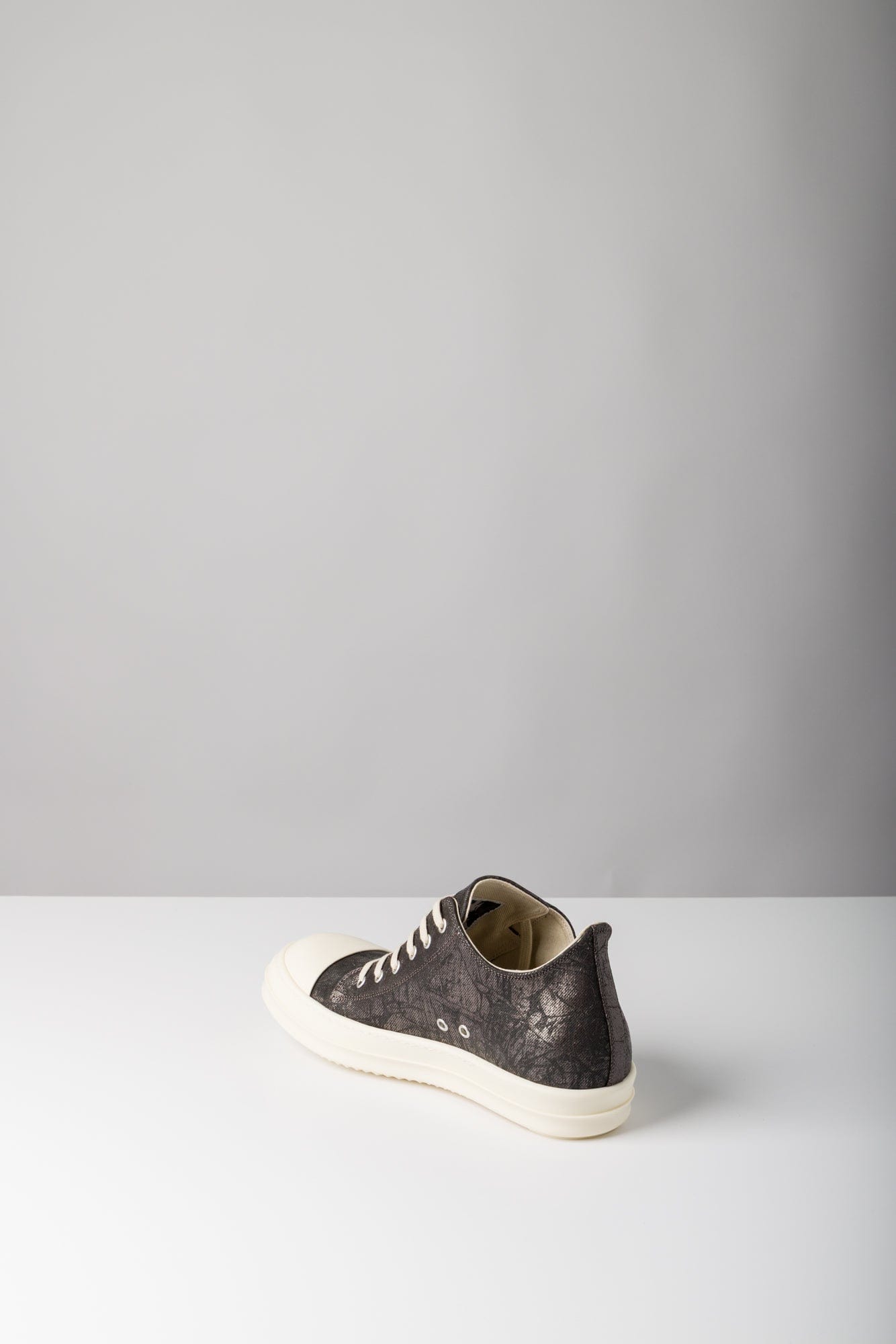 Rick Owens DRKSHDW Denim Low Sneaks in Bronze
