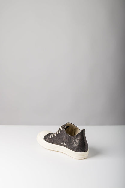 Rick Owens DRKSHDW W Denim Low Sneaks in Bronze side