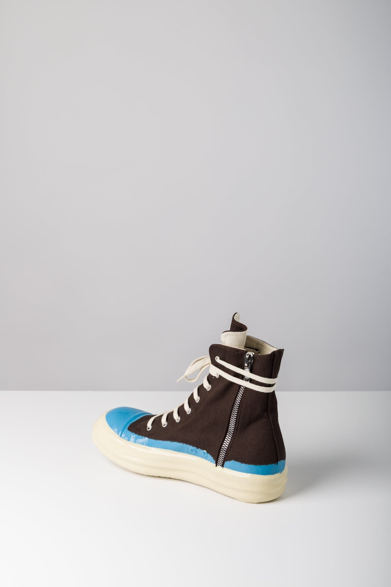 Rick Owens DRKSHDW Denim Sneaks in Laquer side