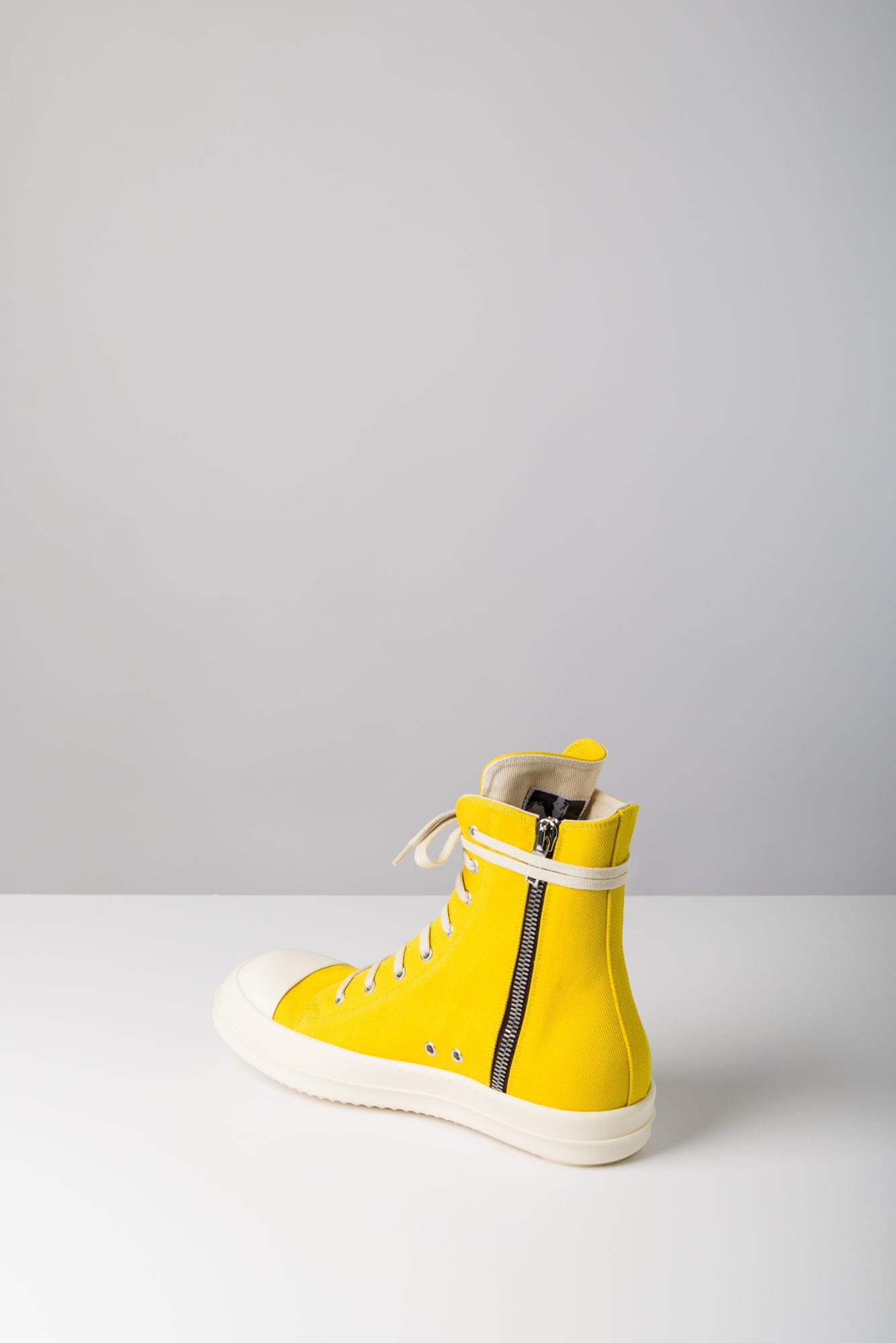 Rick Owens DRKSHDW Denim Sneaks in Lemon