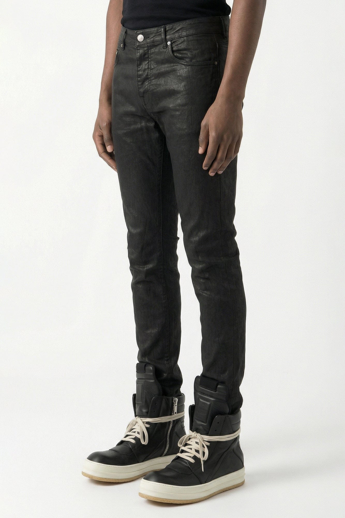 Rick Owens DRKSHDW Detroit Cut Denim in Black side