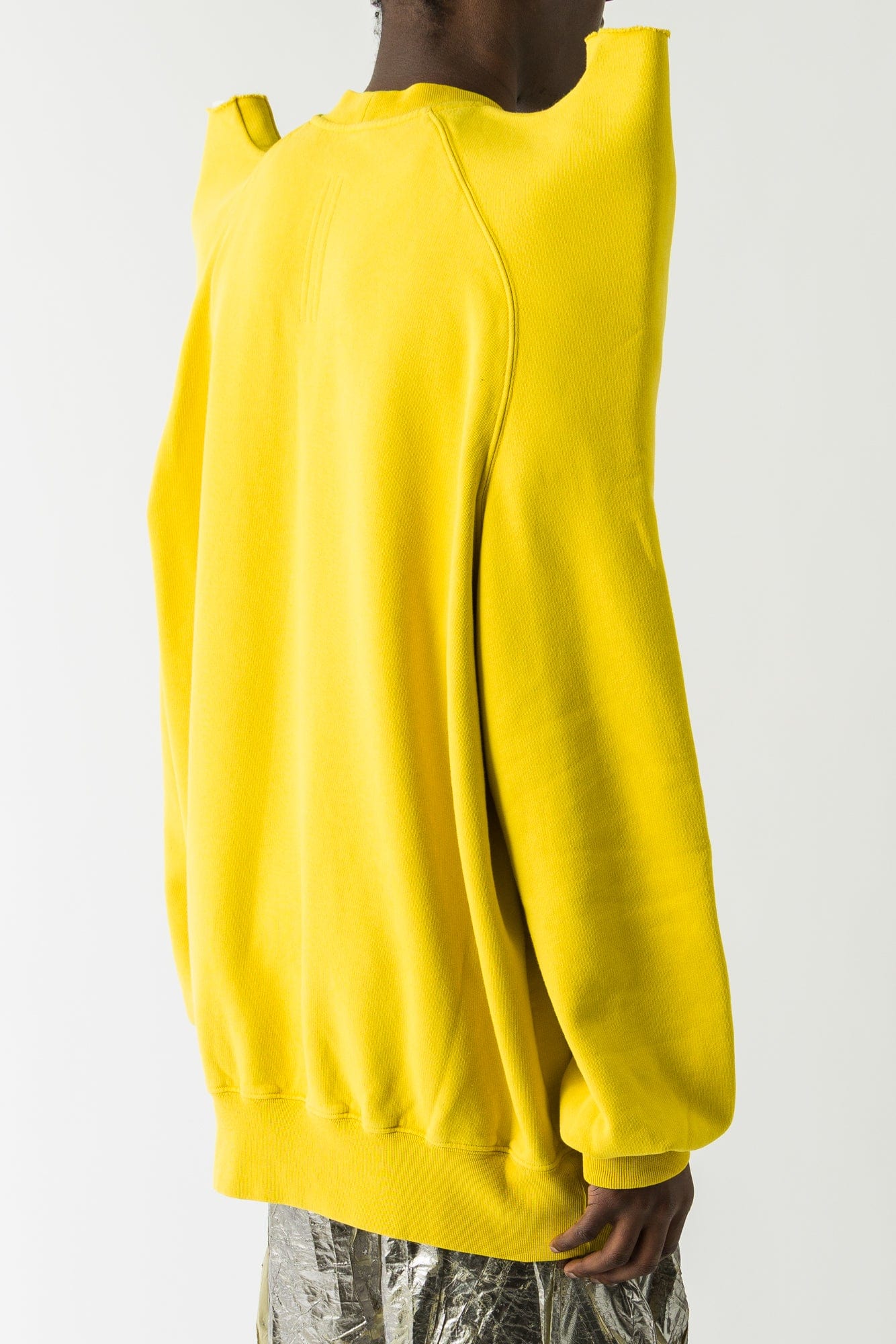 Rick Owens DRKSHDW Felpa Tecsweat in Lemon