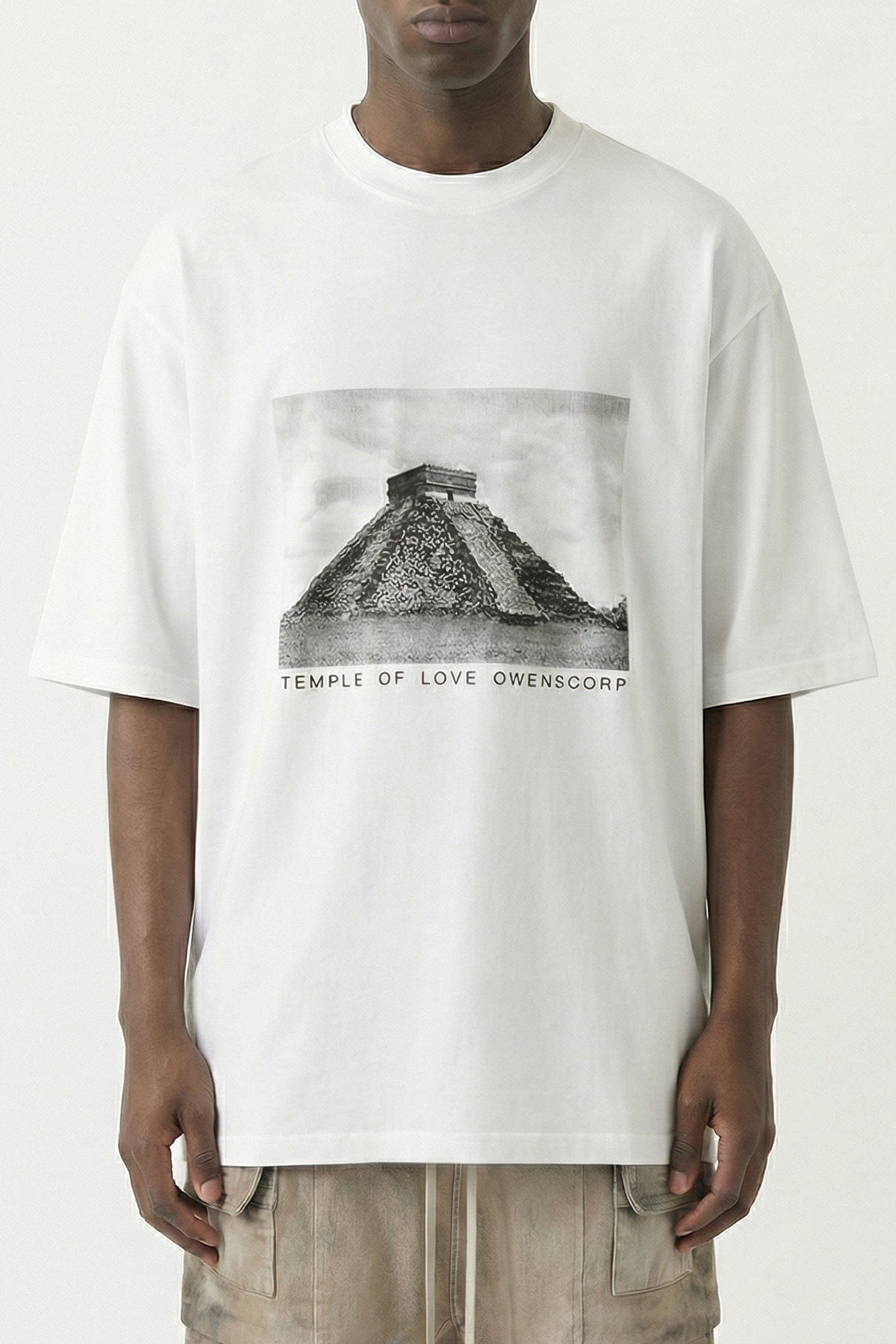 Rick Owens DRKSHDW Jumbo SS T in Milk
