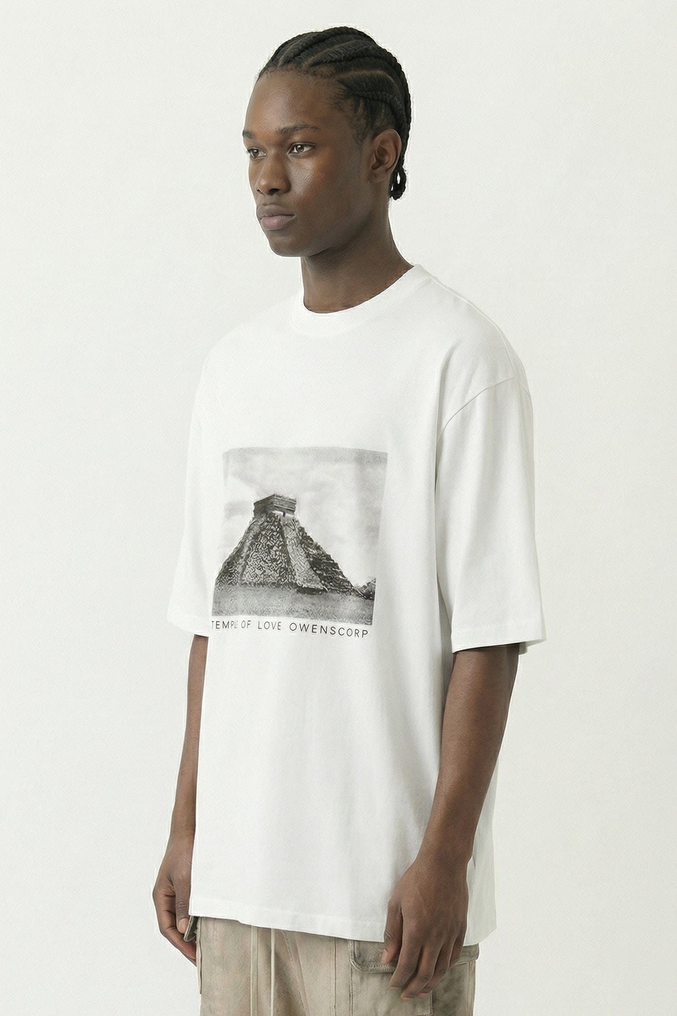 Rick Owens DRKSHDW Jumbo SS T in Milk