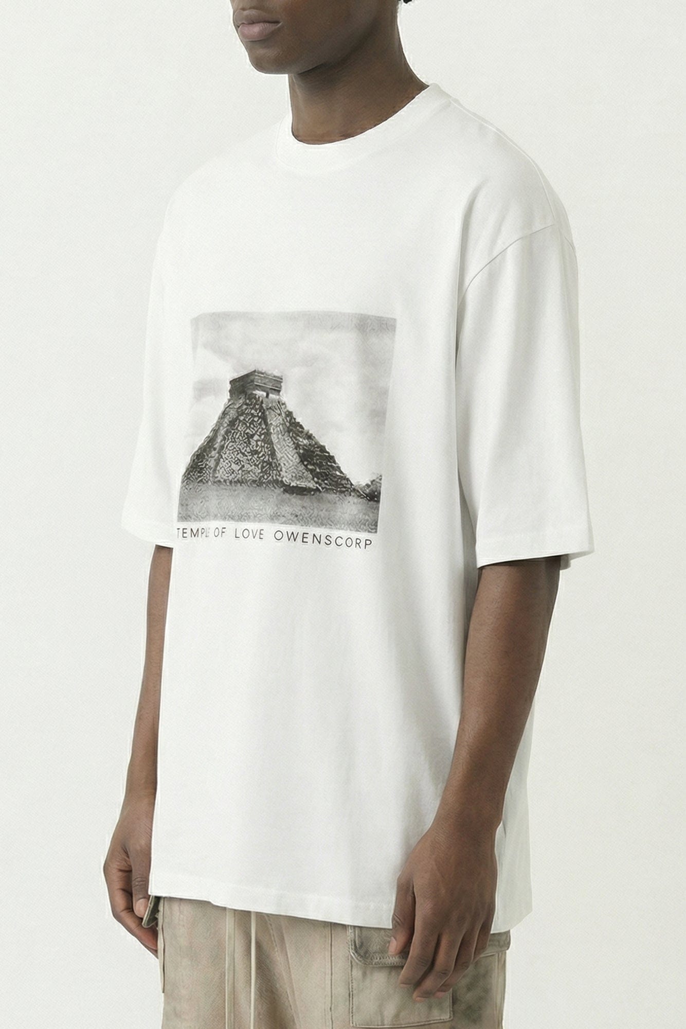 Rick Owens DRKSHDW Jumbo SS T in Milk
