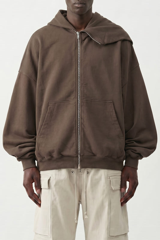 Rick Owens DRKSHDW Mountain Hun Hoodie in Dust