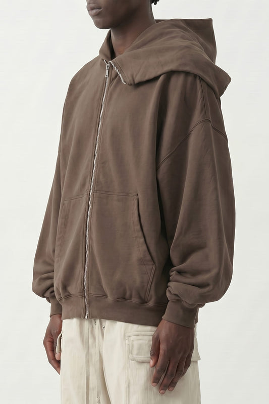 Rick Owens DRKSHDW Mountain Hun Hoodie in Dust side