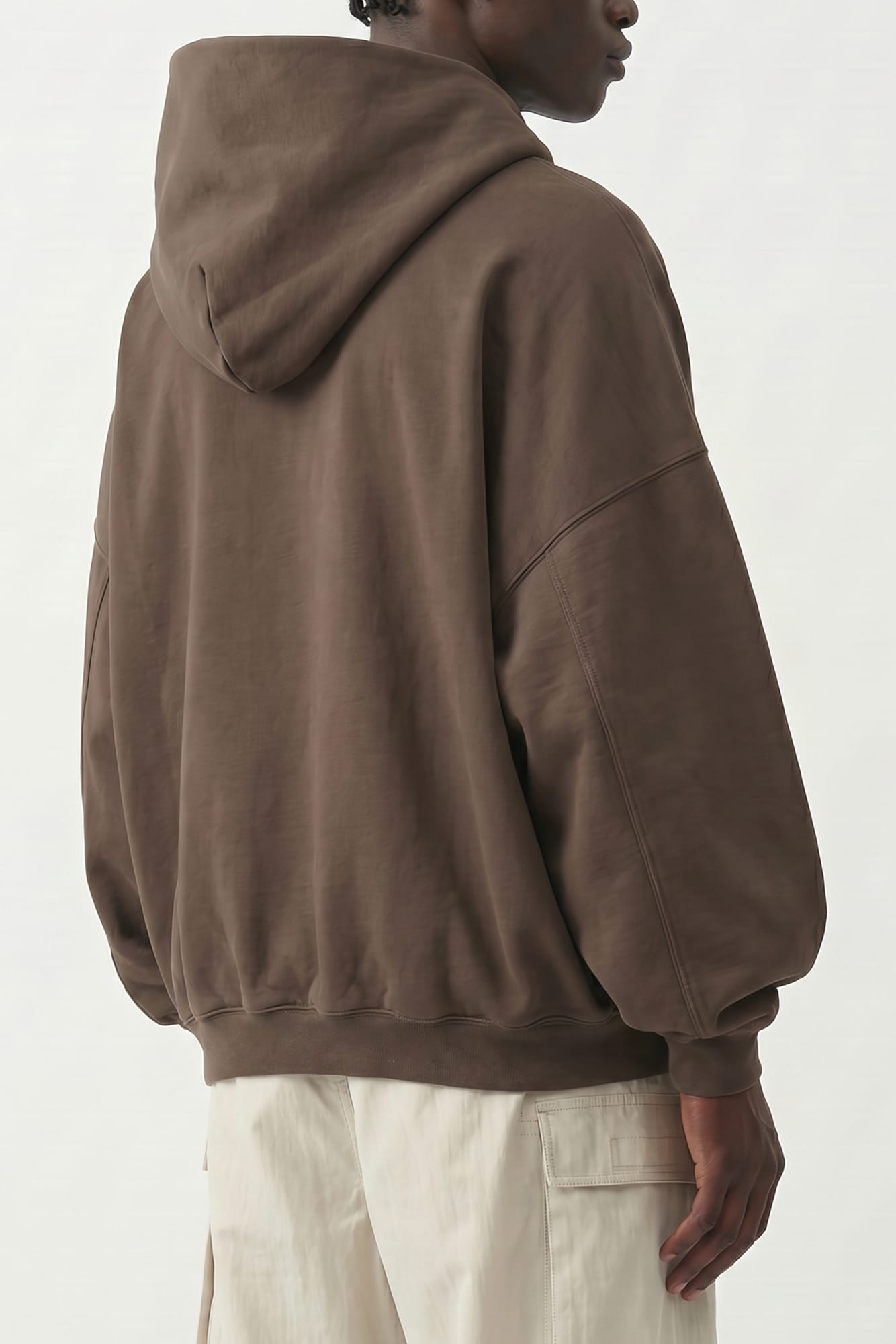 Rick Owens DRKSHDW Mountain Hun Hoodie in Dust back