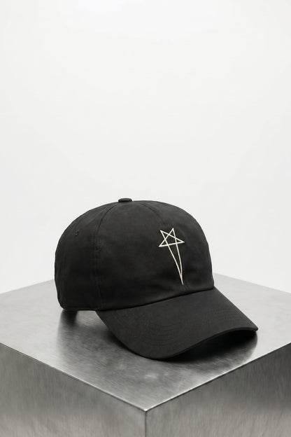 Rick Owens DRKSHDW Pentagram Cap in Black side