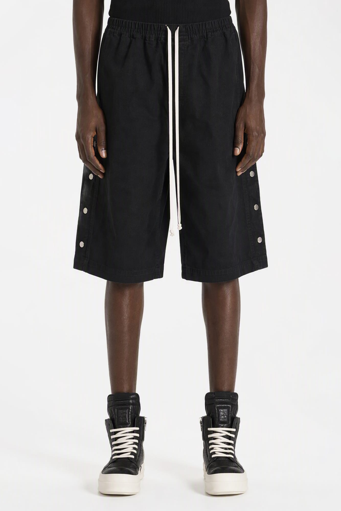 Rick Owens DRKSHDW Mens Pusher Shorts in Black