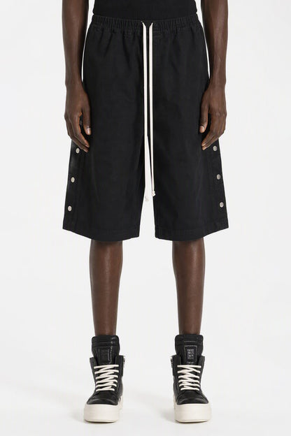 Rick Owens DRKSHDW Mens Pusher Shorts in Black