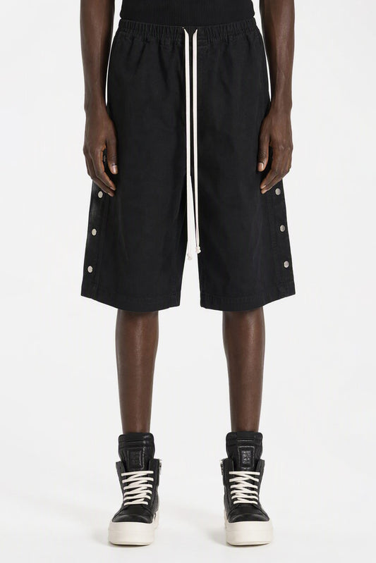 Rick Owens DRKSHDW Mens Pusher Shorts in Black