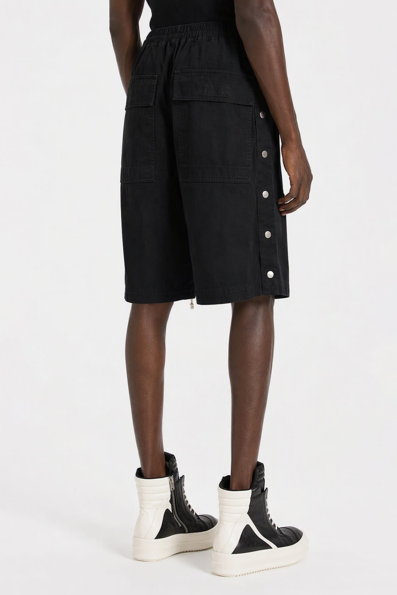 Rick Owens DRKSHDW Mens Pusher Shorts in Black