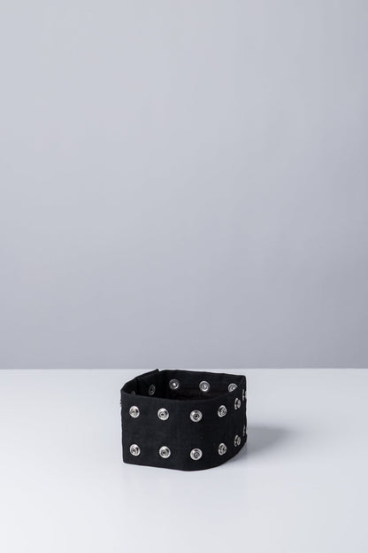 Rick Owens DRKSHDW Strobe Neck Band in Black Wax back