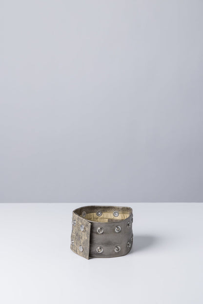 Rick Owens DRKSHDW Strobe Neck Band in Palladium side