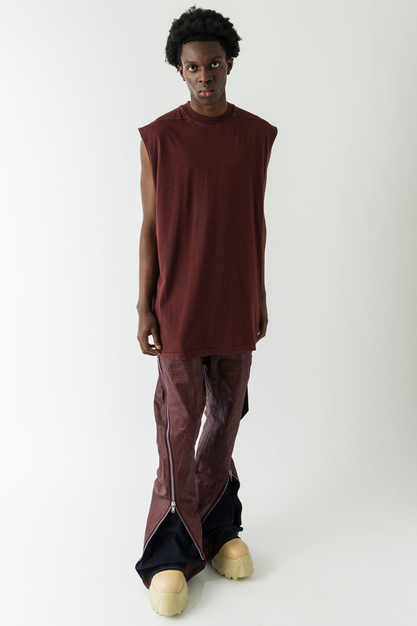 Rick Owens DRKSHDW Tarp T in Scab
