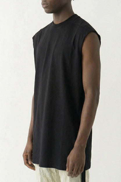 Rick Owens DRKSHDW Tarp T in Black SS26 side