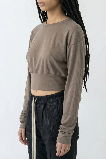 Rick Owens DRKSHDW Tatlin Sweat T in Dust SS25 side