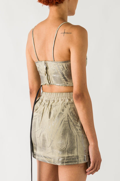 Rick Owens DRKSHDW Top in Palladium back