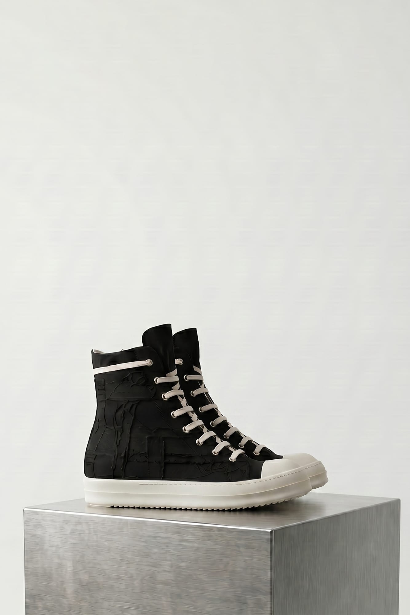Rick Owens DRKSHDW W Denim Sneaks in Black