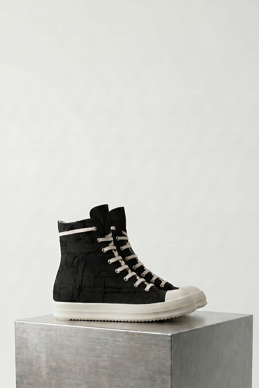 Rick Owens DRKSHDW W Denim Sneaks in Black