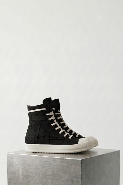 Rick Owens DRKSHDW M Denim Sneaks in Black