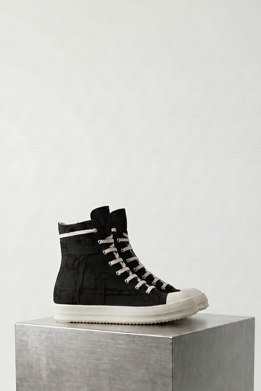 Rick Owens DRKSHDW M Denim Sneaks in Black