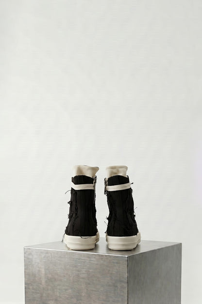 Rick Owens DRKSHDW W Denim Sneaks in Black back