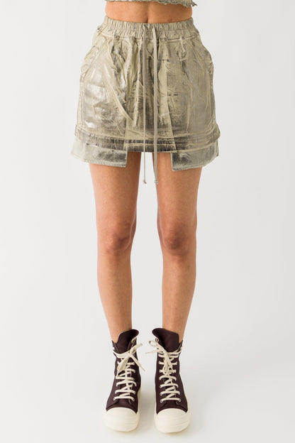 Rick Owens DRKSHDW Fog Mini Skirt in Gold