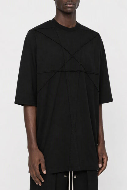 Rick Owens DRKSHDW Mens Jumbo SS T-Shirt in Black side