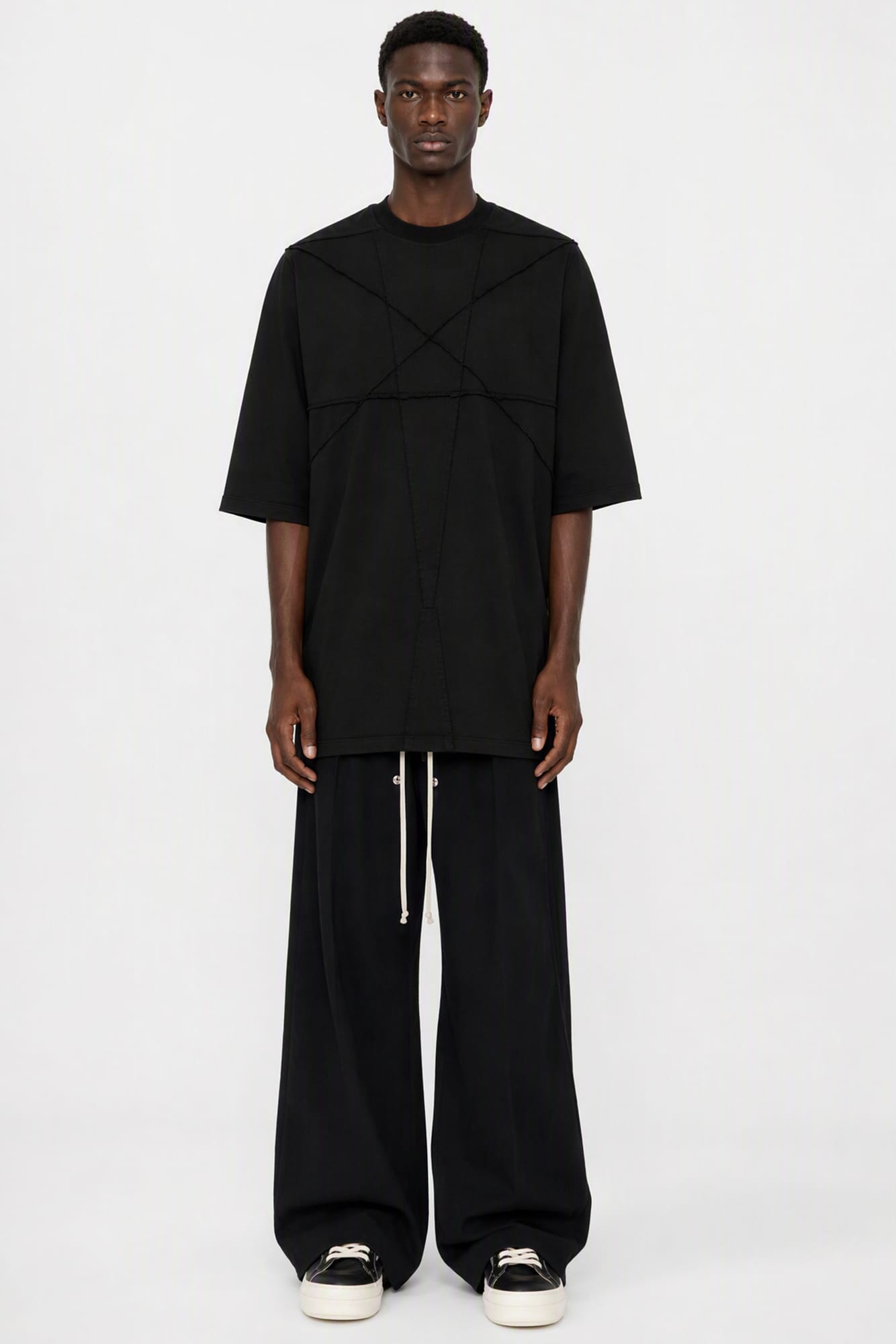 Rick Owens DRKSHDW Mens Jumbo SS T-Shirt in Black