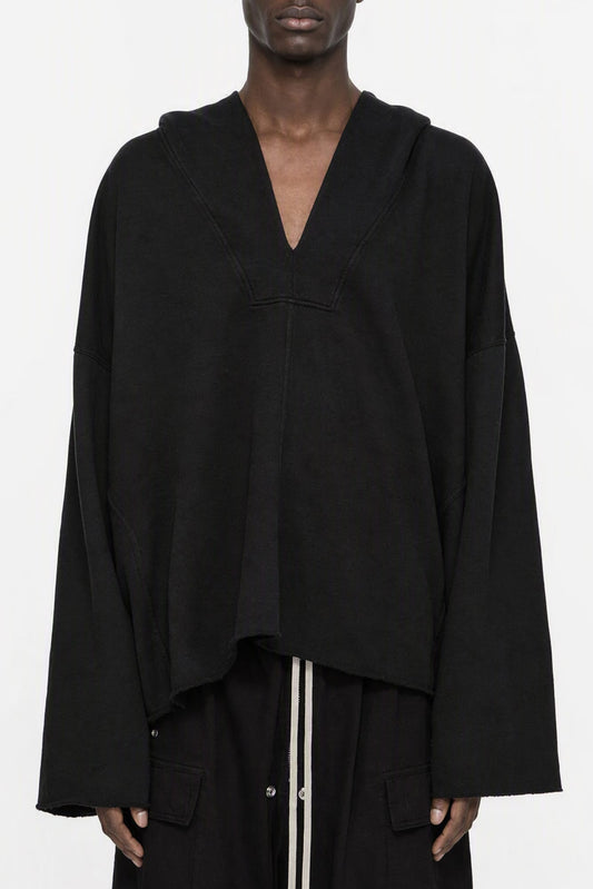 Rick Owens DRKSHDW Mens LS Kaftan Hip in Black