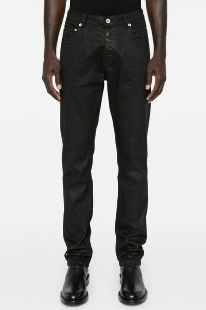 Rick Owens DRKSHDW Mens Detroit Cut Denim in Black Wax
