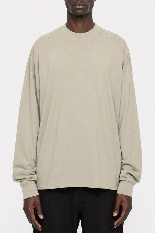 Rick Owens DRKSHDW Mens Tommy LS T-Shirt in Mineral