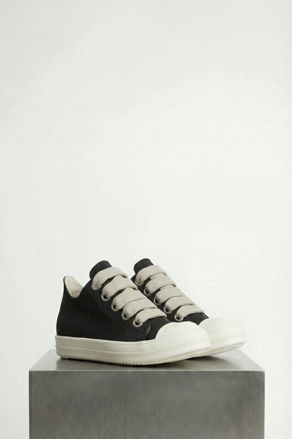 Rick Owens DRKSHDW W Jumbolace Low Sneaks in Black side