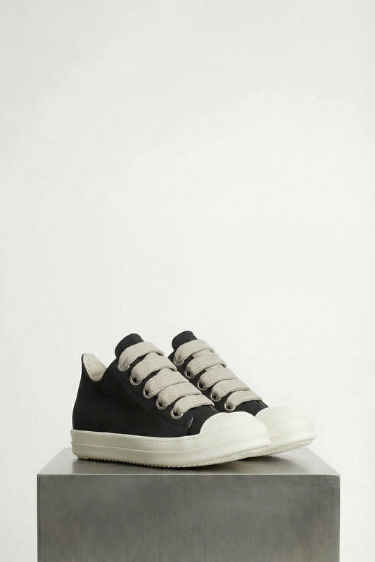 Rick Owens DRKSHDW W Jumbolace Low Sneaks in Black side