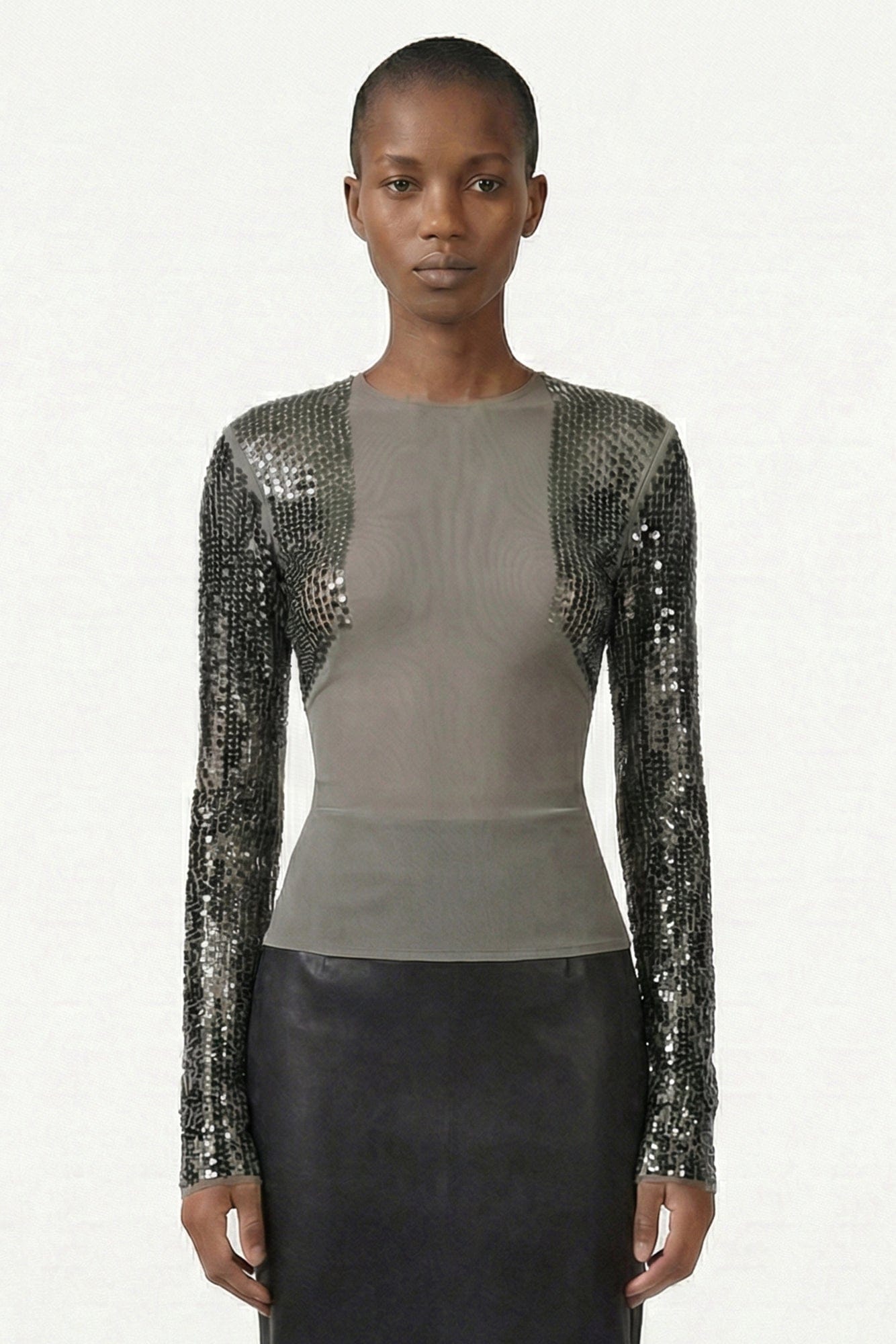 Rick Owens Dennis T-Shirt in Dust/Bronze SS26