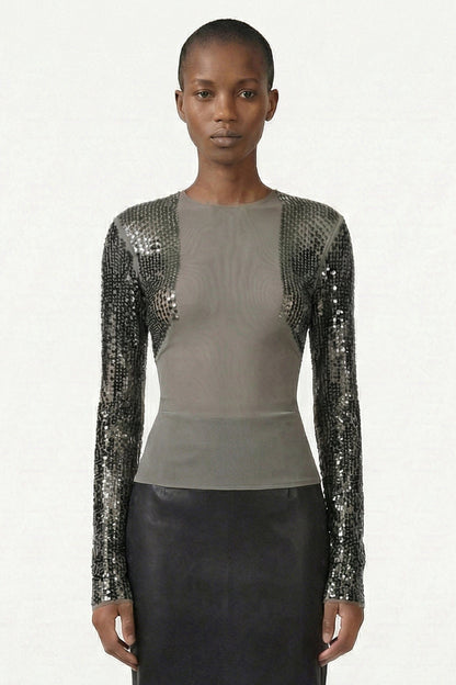 Rick Owens Dennis T-Shirt in Dust/Bronze SS26