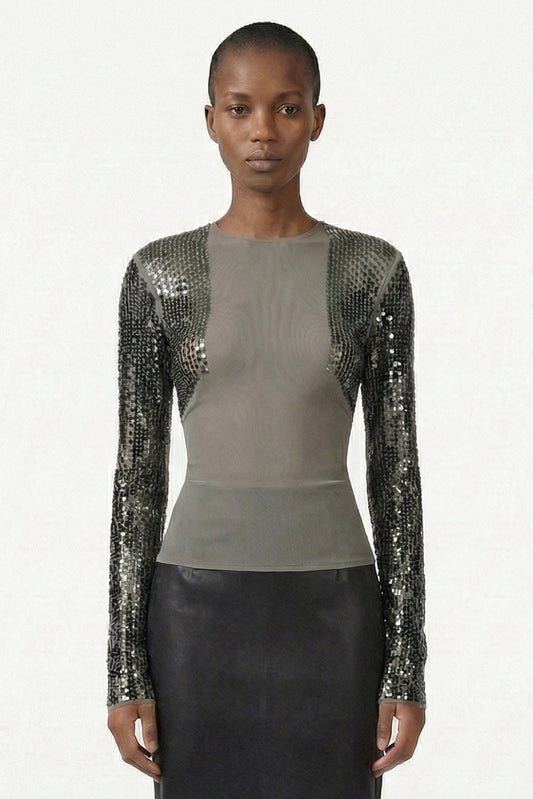 Rick Owens Dennis T-Shirt in Dust/Bronze SS26