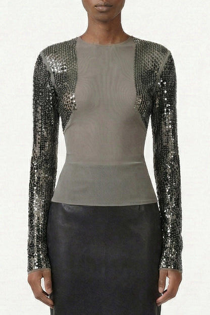 Rick Owens Dennis T-Shirt in Dust/Bronze SS26