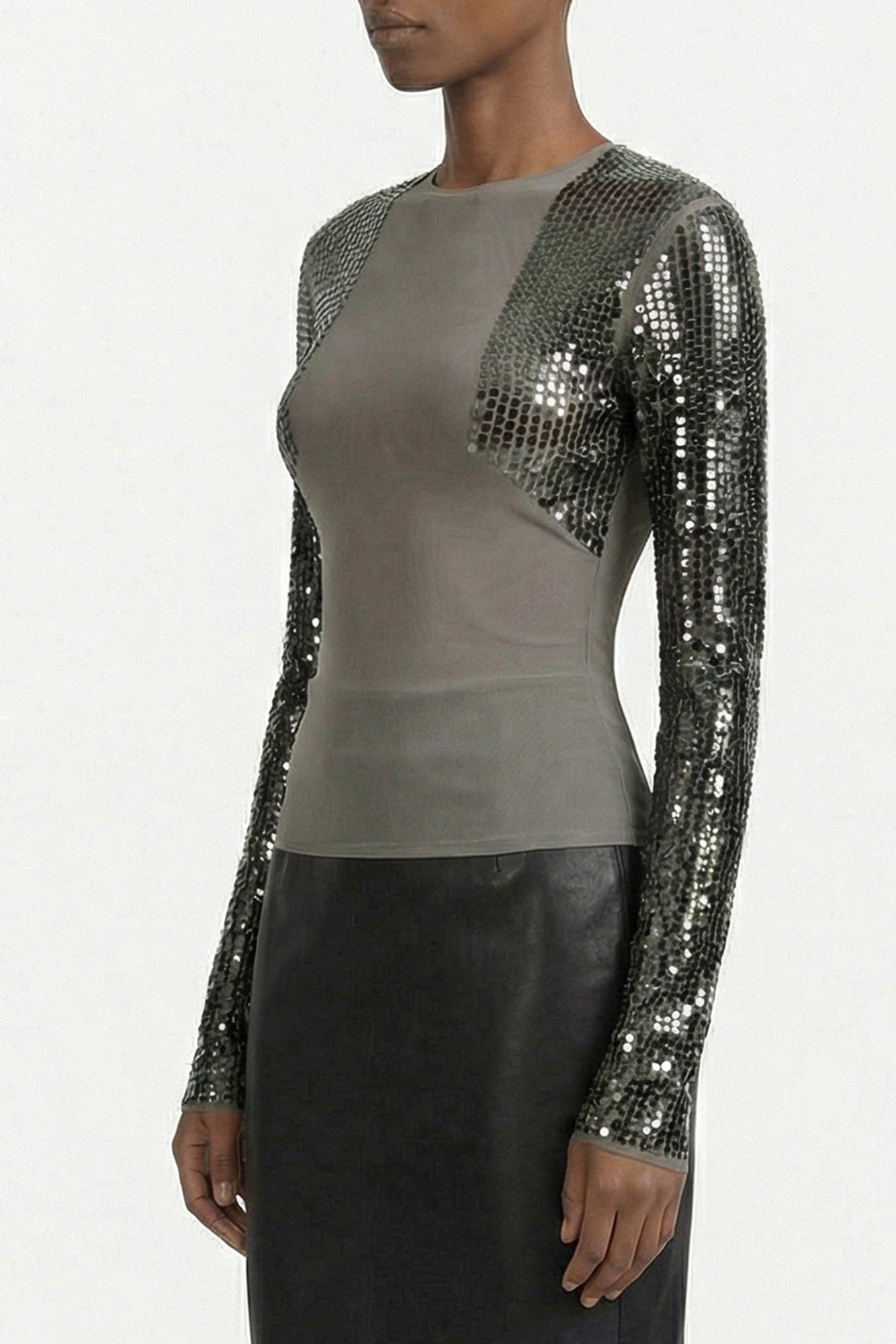 Rick Owens Dennis T-Shirt in Dust/Bronze SS26