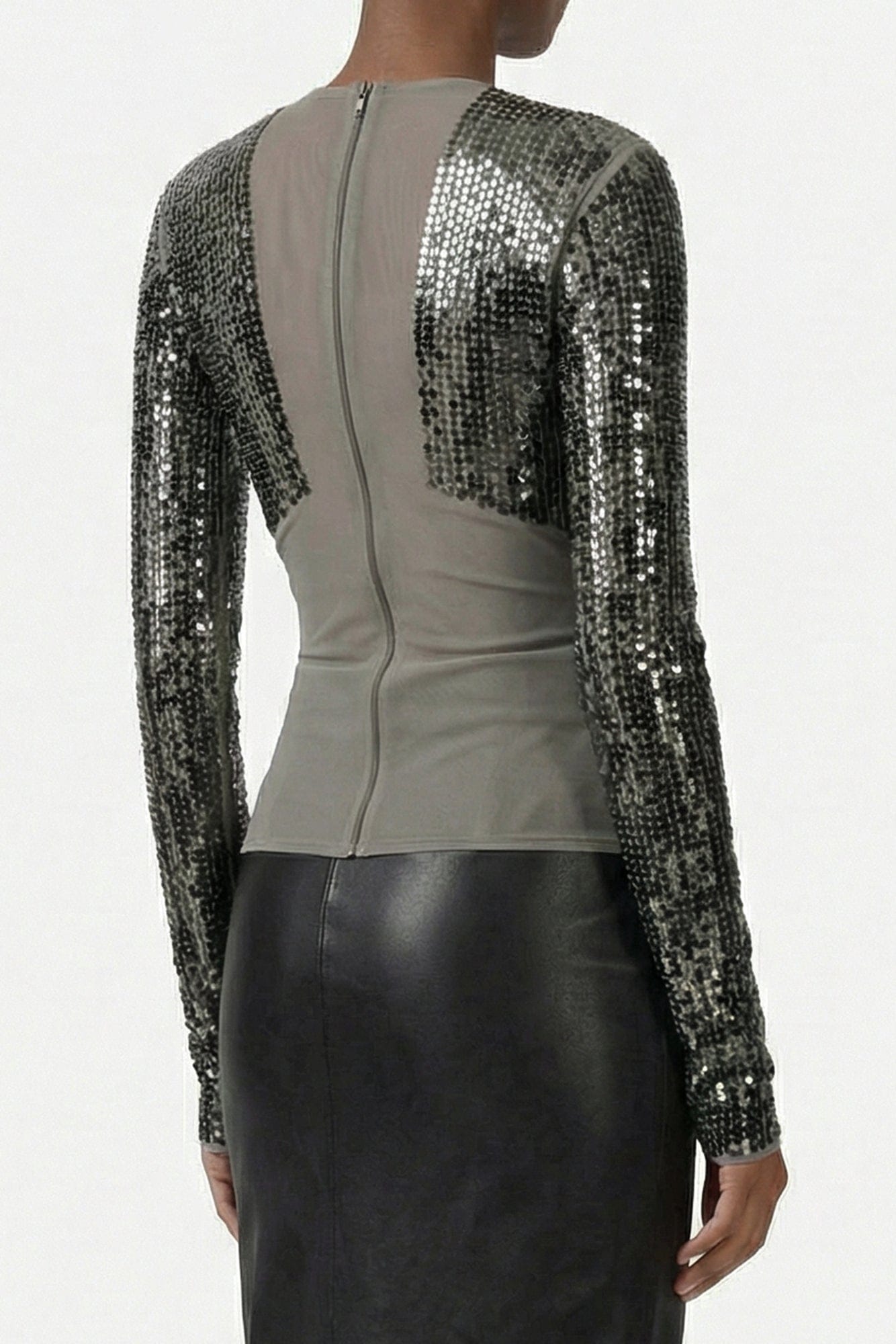 Rick Owens Dennis T-Shirt in Dust/Bronze SS26 back